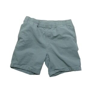 Free Fly Shorts Mens Large Green Chino Elastic Waist Bamboo Blend Casual